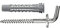 Masidef: Member of the Würth Group - Tasselli universali a 4 settori diametro 6 x 30 mm con gancio corto a vite 25 pezzi.