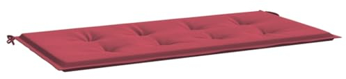 vidaXL Gartenbankauflage, Bankauflage Sitzkissen Outdoor, Polsterauflage Auflage für Gartenbank, Bankpolster Bankkissen, Weinrot 100x50x4cm Oxford-Gewebe