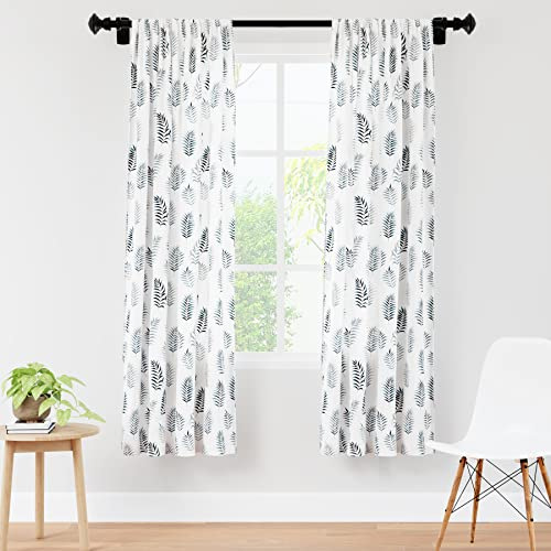 Encasa Homes Polyester Bedruckte Türvorhänge mit Stopper 6 ft lang, Palm Leaves, 2 Stück
