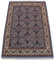 WAWA TEPPICHE Blau Teppich Wolle Handgeknüpft Orientteppich 100% Schurwolle D10 (120 x 180 cm)