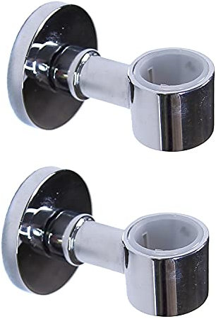 KANANA 2 supports assortis modèle WHFS02 en laiton chromé Diamètre de la rosace 5 cm Longueur 6,8 cm Nécessite seulement un trou de fixation