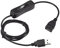 sourcing map USB Cable with ON/Off Switch, USB Male to Female Extension Cord 1M Black, for LED Desk Lamp LED Strip