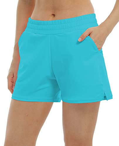 Halcurt Damen Badehose Sport Atmungsaktive schweißabsorbierende Stoff Shorts M