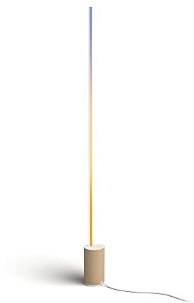 Philips Hue White & Col. Amb. Gradient Signe Oak, Stehleuchte, Holzoptik, 16 Mio. Farben, steuerbar via App, kompatibel mit Amazon Alexa (Echo, Echo Dot)
