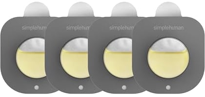 simplehuman Système d'absorption des odeurs entièrement naturel, recharge de dosettes odorantes, 4 capsules, s'adapte à l'intérieur des poubelles à couvercle fermé