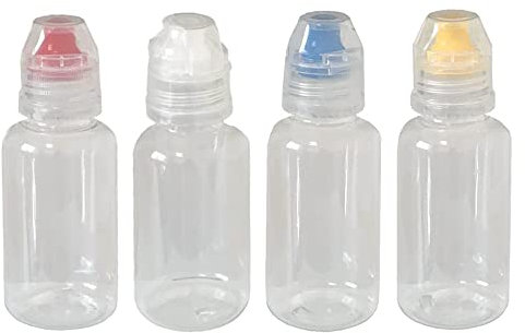 ZAYOIZY Mini Honey Squeeze Bottle 4pcs Condiment Container | Refillable, Dispenser, Flip Top, Camping/Travel Size, Leakproof, Bottles, for Syrups, Ketchup, Salad Dressing, Cooking Oils