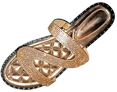 NOAGENJT Sandali Donna Bassi Eleganti Sandali Estate 2021 Sandalo Chiuso Donna Gioiello Ciabatte Sanitarie Donna Sandali Donna Estivi Con Tacco Stivaletti vintage 1-Oro 11.46