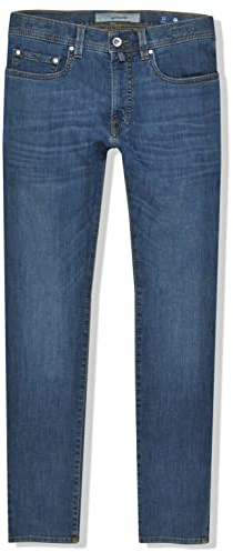 Pierre Cardin Herren Straight Jeans, Vintage Dark Blue Used, Bundweite: 84 cm, beinlänge: 81 cm