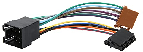 AMONIDA Arnés de Cableado de Radio Estéreo para Automóvil ISO, Adaptador de Arnés de Cableado Kit de Audio Estéreo para Automóvil ISO Apto para Peugeot 106 206 306 307 405 406 607