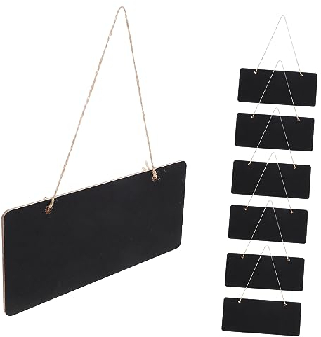 MAGICLULU 10er-packung Löschbare Mini-kreidetafel-schilderklammern Aus Holz Zum Aufhängen Von Tafeln Glatte Memo-nachrichtentafeln Für Tür Geschäft Und Zuhause