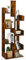COSTWAY Libreria Multiuso da Terra, Libreria ad Albero con 8 Ripiani, Scaffale in Legno per Libri, Ideale per Soggiorno, Ufficio, 50 x 25 x 145 cm (marrone)