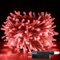 OXYN Lampadine Luci LED Natale 8 Giochi Luce 240V Filo Trasparente Lampada Casa Albero Decorazioni Natalizie Matrimonio Feste Party Nozze Presepe Esterni Interni (300 LED 20m Rosso)