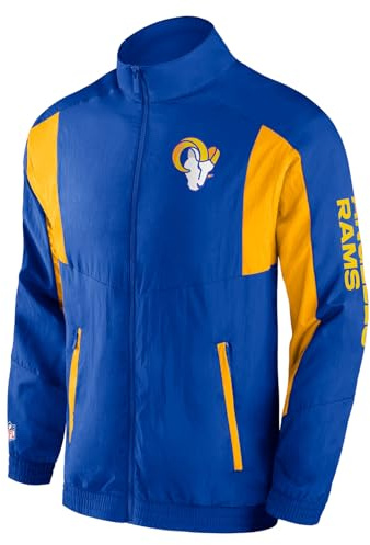 NFL Los Angeles Rams Jacke Foundation Woven Crinkle Track Jacket Windjacke