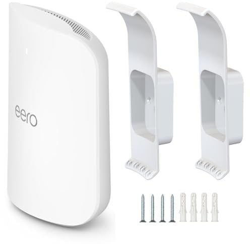 Wall Mount Holder for eero Max 7, No Messy Wires, Space Saving, Wall Stand Bracket Compatible with eero Max 7 Tri-Band Mesh WiFi System (2 Pack)