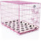 Cozy Pet Dog Cage 36 Pink (92cm) Inc Vet Bed ABS Tray Folding Puppy Crate Cat Carrier Dog Crate DCP36P + VB36C