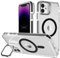 ZCSK Kickstand Case iPhone 11 Mag-Safe Case 6.1-Inch Clear Black Transparent with Built-In Camera Ring Stand Bumper Slim Protective Cover to Protect Compatible for MAG-SAFE iPhone 11