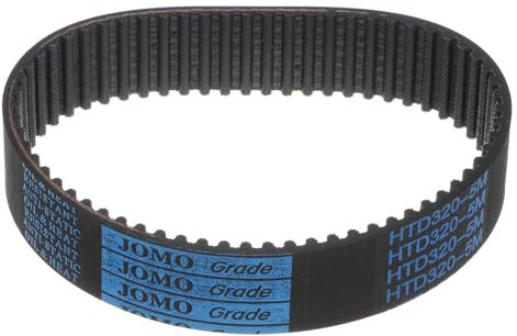 sourcing map HTD-5M Gummi-Zahnriemen, 64 Zähne, 320 mm Teilungslänge x 25 mm Breite x 3,6 mm Höhe, geschlossene Schlaufe Riemenscheibe Zahnriemen