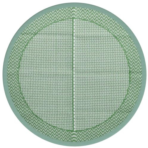 vidaXL Outdoor-Teppich Grün Ø160 cm PP