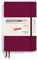 LEUCHTTURM1917 370521 Wochenkalender & Notizbuch Paperback (B6+) 2025, Softcover, Port Red, Deutsch