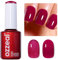 Ozzeal Jelly Gel Nail Polish, Rose Red Jelly Nail Polish Gel Translucent Sheer Spring Summer Nail Gel Polish Soak off UV LED Light for Nail Art DIY Manicure 0.5 Fl Oz