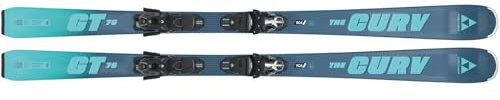 Fischer Damen The Curv GT 76 Snow Sports Vielseitiger Manövrierfähiger Responsiver Alpin All Mountain Ski mit RSW 10 GW Powerrail Brake 85 [G] Bindungen inklusive, 166 cm