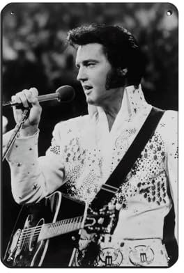 HGEIK Rocksänger Elvis Presley Poster 13 Blechschild, Vintage, Metall, Pub, Club, Café, Bar, Zuhause, Wandkunst, Dekoration, Poster, Retro, 20 x 30 cm