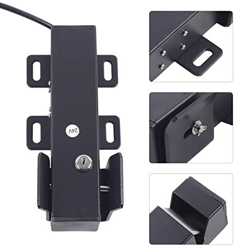 Verrou de portail électrique 24 V - Serrure magnétique pour portails à double ou à simple vantail