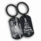Schlüsselanhänger Personalisiert mit Foto Bild Gravur Schwarz/Weiß aus Edelstahl - Geschenke für Männer und Frauen, Geschenk für Freund oder Freundin, Personalisierte Geschenke nach Ihren Wünschen