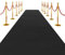 SK Studio Schwarz Teppich Läufer Eventteppich Hochzeitsteppich VIP Event Teppich Rutschfester Red Carpet Empfangsteppich, 1 x 5 m