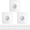 PAIDASHU Self Adhesive Hooks,30 Pack Heavy Duty Adhesive Wall Hooks, Max 10KG/22lb,Clear Plastic Sticky Hanging Hook for Home Kitchen Bathroom Office Use (Transparent)