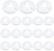 JIYIN 18 Pcs Plastic Radiator Pipe Covers White Radiator Pipe Collars, Plastic Water Pipes Collars Wall Flange Cover for 15mm Diameter Pipe Decoration
