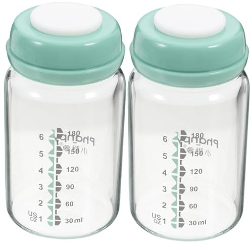 Gatuida Biberones De Vidrio Para Almacenamiento De Leche Materna 10.3 Onzas BiberóN Ancho HerméTico Resistente Al Calor Para Uso En Casa Y Exterior