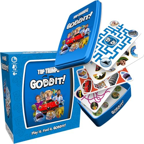 Top Trumps Original Goddit! Card Game for Kids and Adults Family Game Travel Game 1 to 6 Players Makes a Great Gift for Ages 6 plus