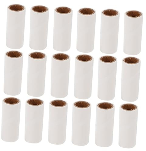 BAZEITFLOW 25 Pièces Recharges pour Rouleau Adhésif Anti-Poils Mini Collants pour Poils Animaux Nettoyage Multisurface Vêtements Meubles Voiture Pratiques pour Voyage