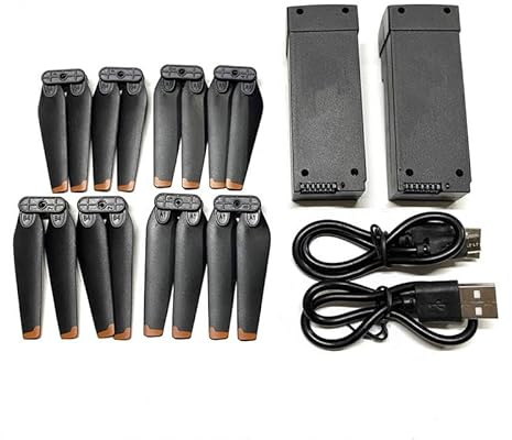 HAOOZAE For Li-Po Battery for Z908 Pro Drone, 3.7V 2000mAh Smart Flight, Quadcopter Kit with Paddles(Black)