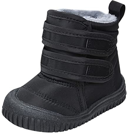 Stivali da Neve Bambina Bambino 21-26 EU con Pelo Caldo e Strappo Stivaletti Bambini Suola Morbidi Antiscivolo Scarpe Invernali Bimbi Comodo per Casa Lavoro Outdoor Sportiva
