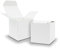 50x itenga Würfelbox aus Karton 6,5x6,5cm weiß Gastgeschenk Schachtel zum Befüllen (Hochzeit. Adventskalender. Taufe. Geburtstag. Geschenk. Kommunion)