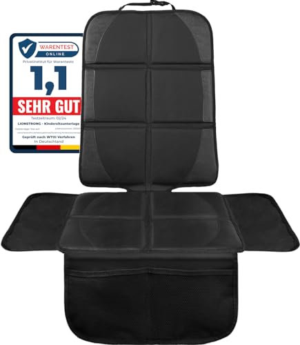Protection de siège pour enfant - Conforme à la norme ISOFIX - Noire