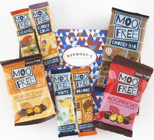 Moo Free Ultimate Chocolate Selection Hamper Gift Box - Dairy Free, Gluten Free & Vegan - Hamper Exclusive To Burmonts