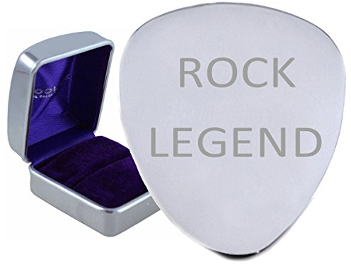 Rock Legend Stahl Gitarre Plektrum Graviert In Box