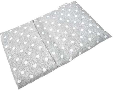Saco térmico de semillas de trigo con funda lavable.20 x 30cm (Topos gris)