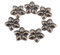 Walfront 1 Sac de 100pcs Clous Tapissier Rétro Clous Décoratifs Antiques Couleur Bronze Antique en Fer pour Décoration Canapé Tapisser Punaise Meuble