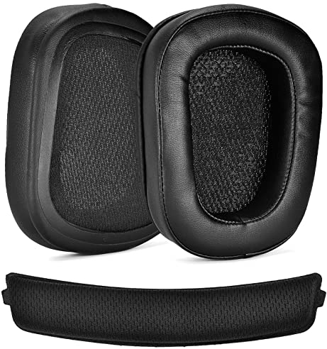 G933 G935 Replacement Earpads Suitable for Logitech G933 G935 G633 and G635 Artemis Headset (Including PU Earpads + Headband)