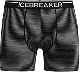 icebreaker Herren Anatomica Boxershorts - Herren Unterhosen - Merinowolle Unterwäsche - Gritstone Heather, M