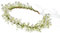 Yili Maizi Künstlicher Blumenkranz Stirnband Blumengirlande Blumenkrone Halo Kopfschmuck Boho mit Band Hochzeit Party Fotos… …