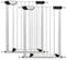Callowesse Kemble Narrow Child & Pet Gate, 76cm High, Fits Openings 65-70cm, Pack of 2, Pressure-Fitted, No Screws, for Narrow Doorways, Stairs & Hallways, Extensions Available (White)