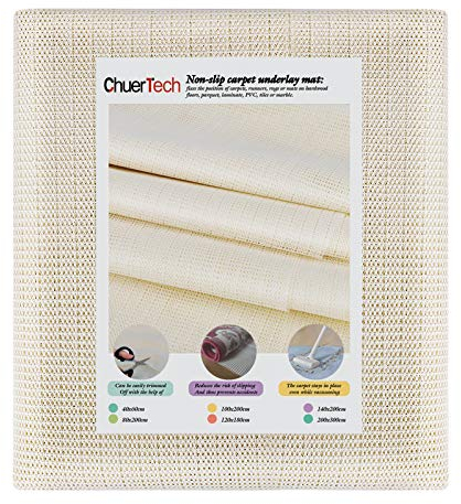 sous Tapis Antidérapant, 120x180cm Tapis Antidérapant de Protection Anti-Glissement Protection Antidérapante pour Tapis, Antidérapant sous Tapis Facile à Laver Peut Etre Coupé