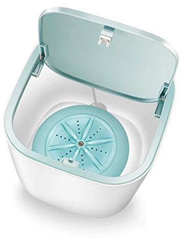 Tianbi Lavatrice portatile a turbina ad ultrasuoni USB, mini turbo, lavatrice portatile per biancheria intima vestiti per bambini, viaggio campeggio lavatrice