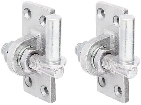 Alberts 318345 Gond à visser | réglable de 20 mm | passivé | cote axe Ø16 mm | platine 105 x 45 mm | Set de 2 pièces