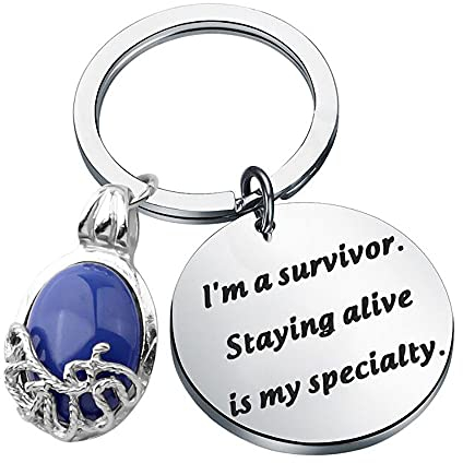 BAUNA TVD-TV-Show-inspirierter Fandom-Schlüsselanhänger I'm A Survivor, Katherines Tageslicht-Anhänger, Katherines Tageslicht-Schlüsselanhänger, Medium